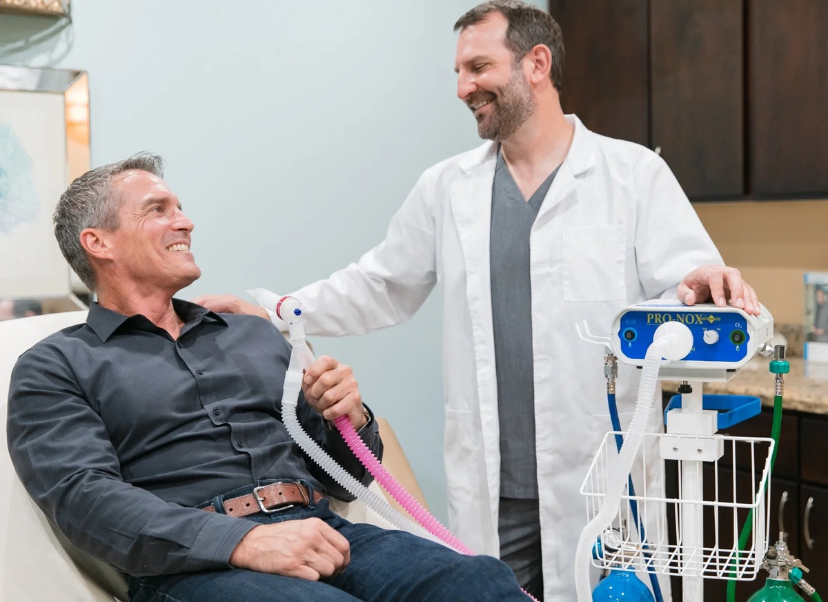 Provider introducing Pro-Nox to a patient